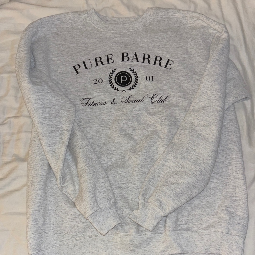 Pure Barre Light Gray Pullover